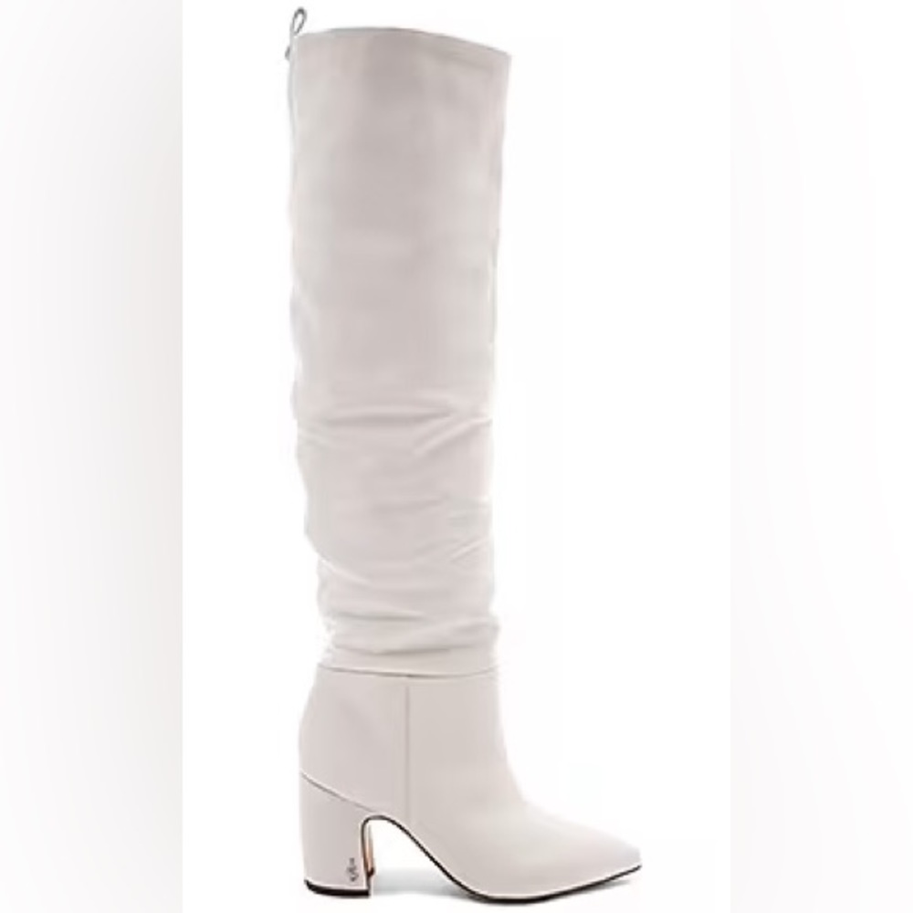 Sam Edelman White Hutton Boots 7.5